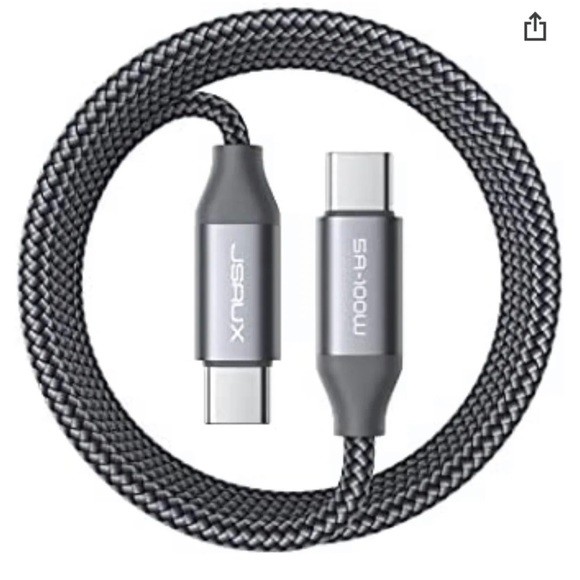 USB C to USB C cable 100W 10ft Rapid Charger For MacBook,iPad,galaxy,pixel - Picture 1 of 4